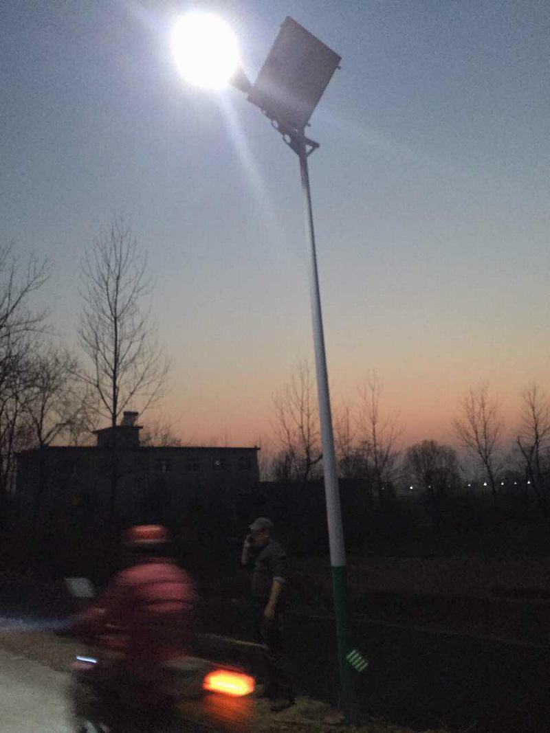 山东寿光新农村太阳能路灯安装案例